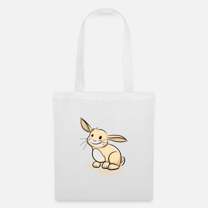 Hase - Stoffbeutel - Weiß
