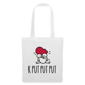 The funny chicken is tired - Tote Bag - white - Front