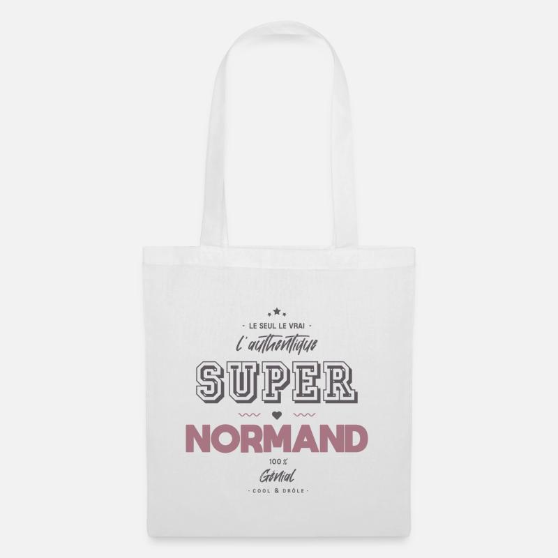 L authentique super normand - Sac en tissu - blanc