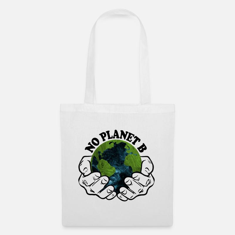 NO PLANET B - Stoffbeutel - Weiß