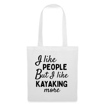 I like people BUT I like kayaking more - Tote Bag - white - Front