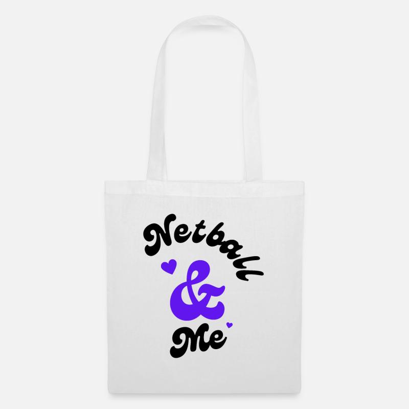 Le netball et moi. - Sac en tissu - blanc