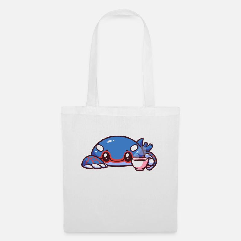 Kyogre trinkt Kaffee - Stoffbeutel - Weiß