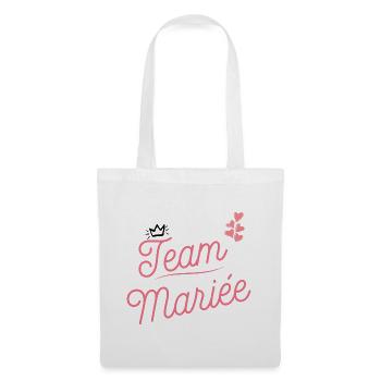 team mariée evjf - Sac en tissu - blanc - Devant