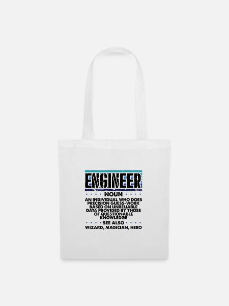 Engineer Gifts Präzisions-Rate-Assistent - Stoffbeutel - Weiß