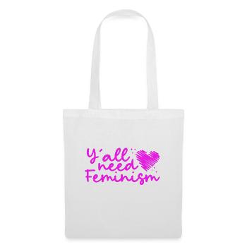 Cadeaux féministes L’égalité des droits des femmes dont vous avez tous besoin - Sac en tissu - blanc - Devant