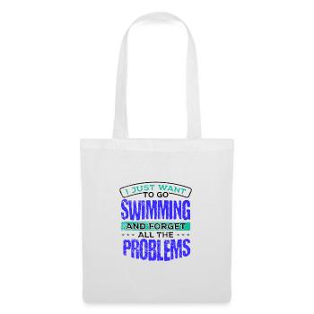 Cadeau de nageur Allez nager et oubliez tous les - Sac en tissu - blanc - Devant