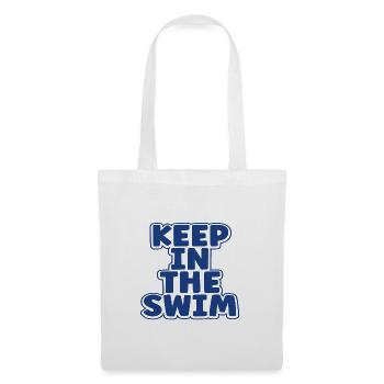 Cadeaux de nageur Garder dans le cadeau de natation de natation - Sac en tissu - blanc - Devant