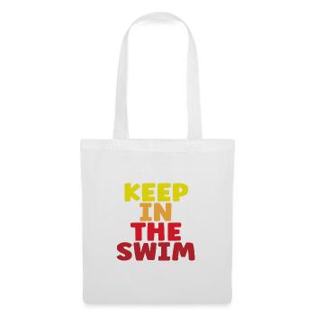 Cadeau de nageur Gardez dans le cadeau de natation de natation - Sac en tissu - blanc - Devant