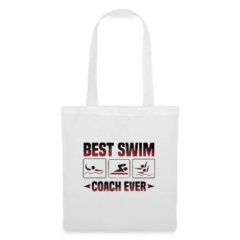 Beste Schwimmtrainer aller Zeiten Geschenke für Schwimmtrainer - Stoffbeutel - Weiß - Vorne