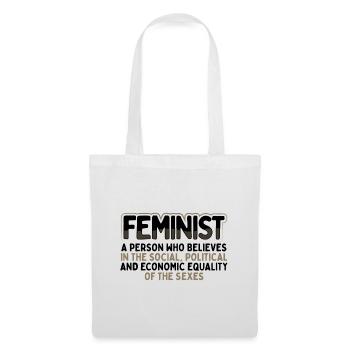 Féministe Social Politique Economique Égalité de - Sac en tissu - blanc - Devant