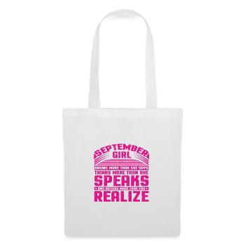 September Girl Knows More Than She Says Thinks - Tote Bag - white - Front