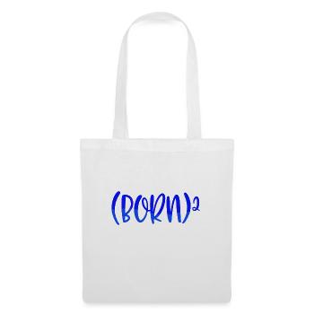 Christian Gift Born 2 Christian Math Humor Born - Tote Bag - white - Front