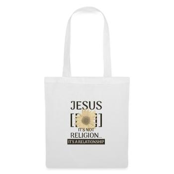 Jesus Not a Religion It's a Relationship - Tote Bag - white - Front