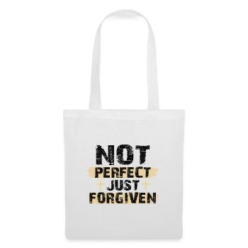 Not Perfect Just Foregiven Christian Gift Ideas - Tote Bag - white - Front