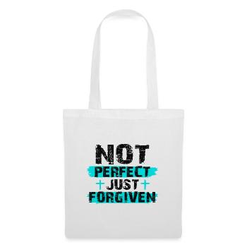 Not Perfect Just Foregiven Christian Gifts - Tote Bag - white - Front