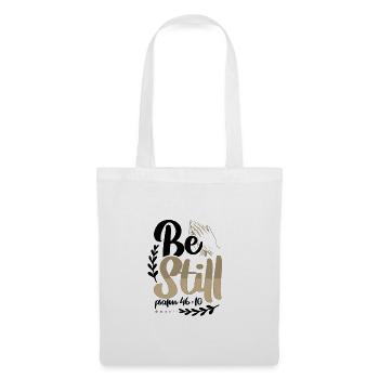 Christianity Be Still Psalm 46 10 Christian Gift - Tote Bag - white - Front