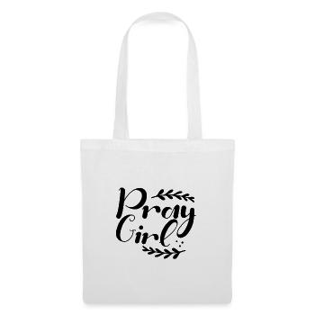 Christianity Pray Girl Inspirational Christian - Tote Bag - white - Front