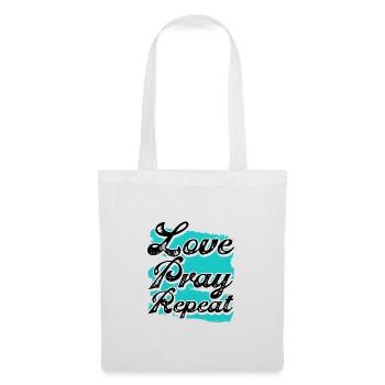 Christianity Gift Love Pray Repeat Christian Gift - Tote Bag - white - Front