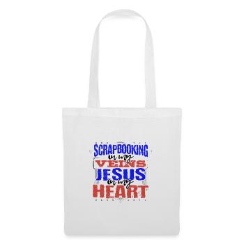 Scrapbooker Gift Scrapbooking is in My Veins - Tote Bag - white - Front