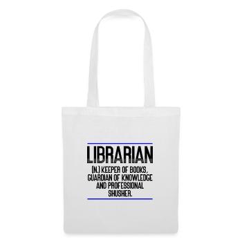 Bibliothécaire Cadeaux Gardien des Livres Gardien de - Sac en tissu - blanc - Devant
