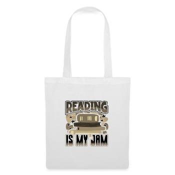 Reading is My Jam Fun Book Lover Gifts for - Tote Bag - white - Front