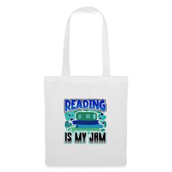 Reading is My Jam Fun Book Lover Gift Ideas - Tote Bag - white - Front