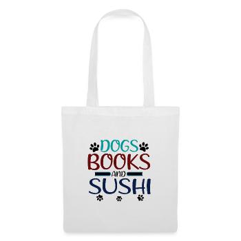 Sushi Fan Cadeaux Chiens Livres et Sushi Dog Lover - Sac en tissu - blanc - Devant