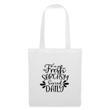 Sarcastic Humor Fresh Sarcasm Served Daily - Tote Bag - white - Front