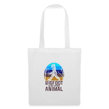 Bigfoot est mon animal spirituel, amant de Bigfoot, je - Sac en tissu - blanc - Devant