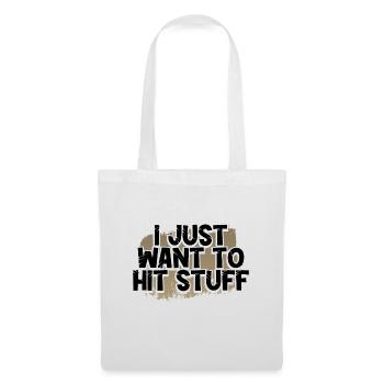 Humour de boxe juste envie de frapper des trucs Boxer Gift - Sac en tissu - blanc - Devant