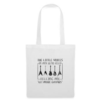 Guitarist Gift Little Voice in Head Telling Me to - Tote Bag - white - Front