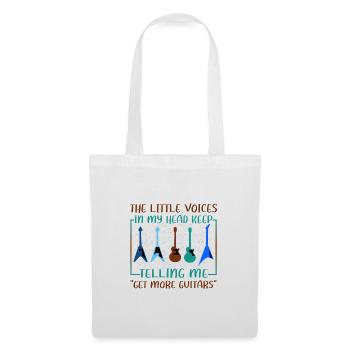 Guitarist Gifts Little Voice in Head Telling Me - Tote Bag - white - Front