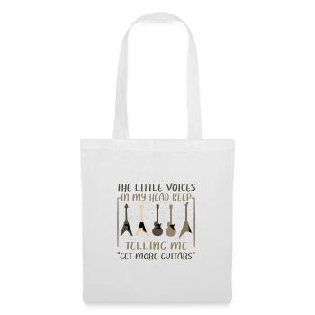 Guitarist Gift Little Voice in Head Telling Me to - Tote Bag - white - Front