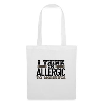Sarcastique allergique au sarcasme du matin Idée cadeau - Sac en tissu - blanc - Devant