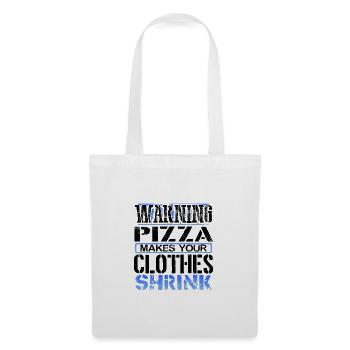 Pizza Lover Gifts Warning Pizza Makes Clothes - Tote Bag - white - Front