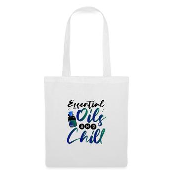 Huiles essentielles et huile essentielle de refroidissement - Sac en tissu - blanc - Devant