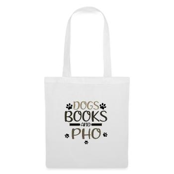 Pho Lover Geschenke Hunde Bücher und Pho Reader Geschenk - Stoffbeutel - Weiß - Vorne