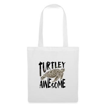 Turtley Awesome Fun Sea Turtle Lover Idées cadeaux - Sac en tissu - blanc - Devant
