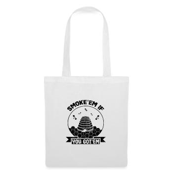 Beekeeper Gift Smoke 'em If You Got 'Em Behive - Sac en tissu - blanc - Devant