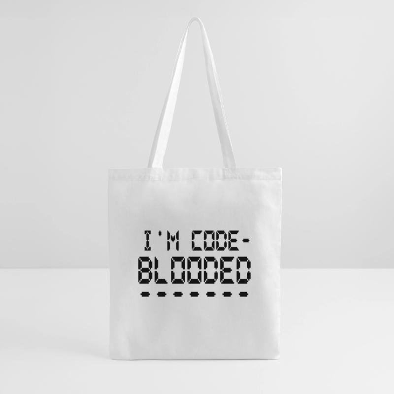 Computerprogrammierung Ich bin Code Blooded Programmierer Stoffbeutel