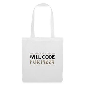 Computer Coding Will Code for Pizza Programmer - Tote Bag - white - Front