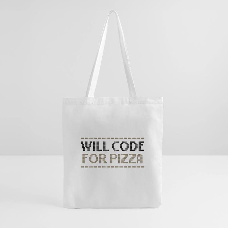 Le codage informatique codera pour le programmeur de pizza Sac en tissu