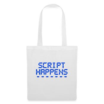Computerprogrammierskript passiert Programmierer - Stoffbeutel - Weiß - Vorne
