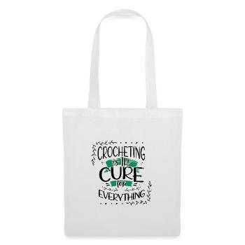 Crochet Gift Crocheting Cure for Everything - Tote Bag - white - Front