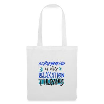 Scrapbooking is My Relaxation Therapy Scrapbooker - Tote Bag - white - Front