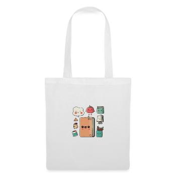 Scrapbooker Geschenk Kunst aus den Momenten des Lebens schaffen - Stoffbeutel - Weiß - Vorne