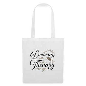 Artist Gift Ideas Drawing is My Therapy Gift for - Tote Bag - white - Front