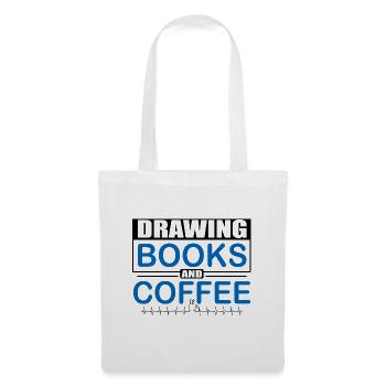 Artistic Gift Love Drawing Books Coffee Artist - Tote Bag - white - Front