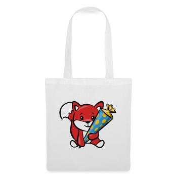 Cunning fox with sugar cone - Tote Bag - white - Front